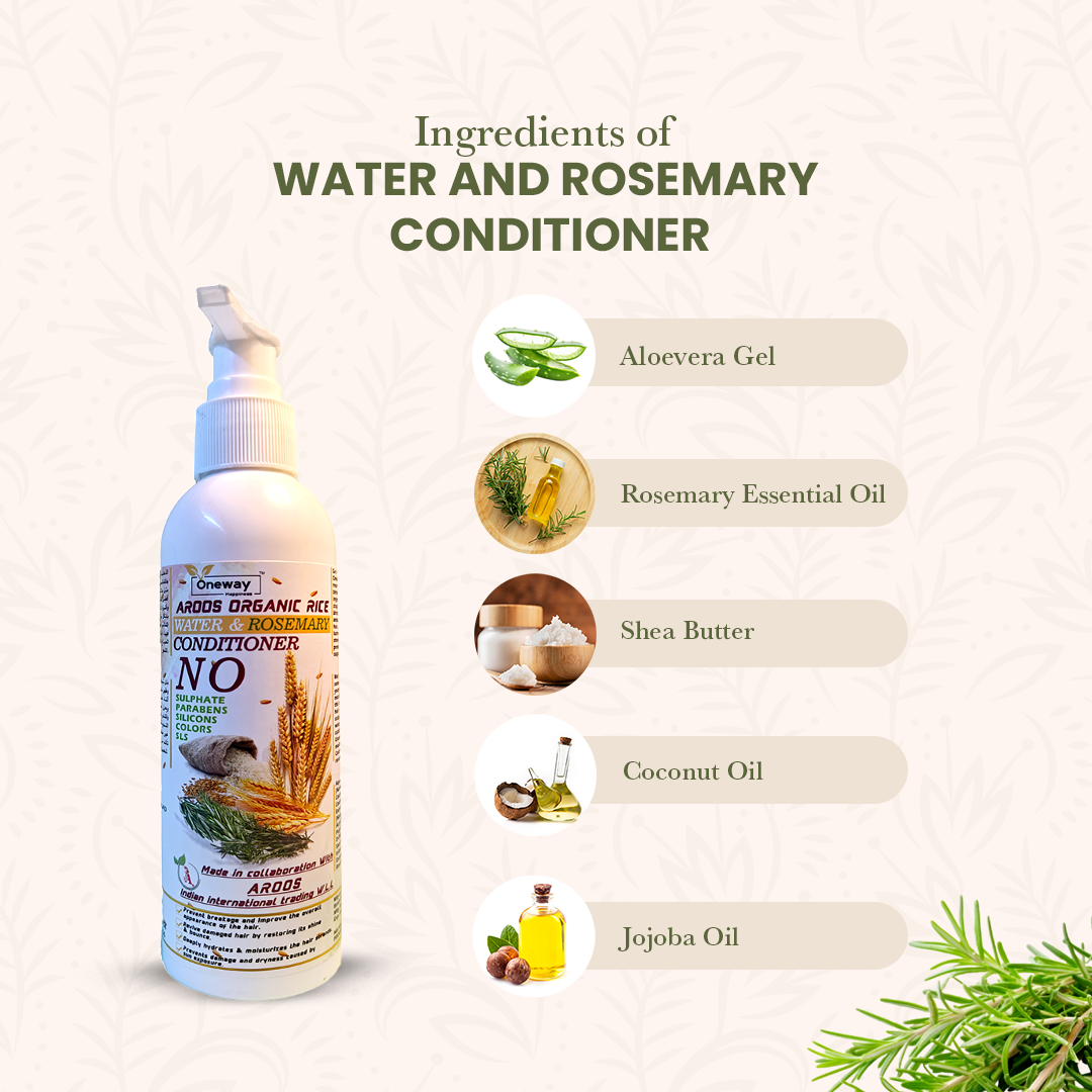 Aroos Organic Rosemary & Rice Water Conditioner